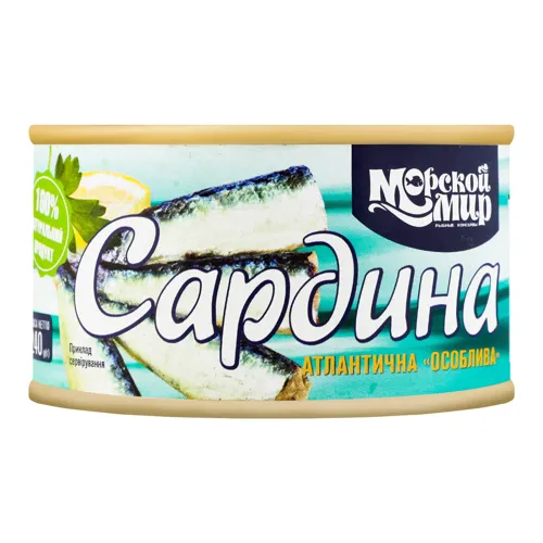 Сардина атлантична Особлива Морской Мир з/б 240г