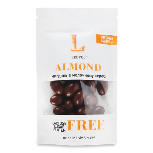 Мигдаль У Молочному Керобі Leopol', Вищого Ґатунку, 70г