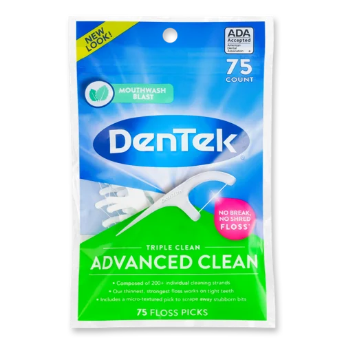 Зубочистки Advanced Clean Triple Clean DenTek, 75 шт