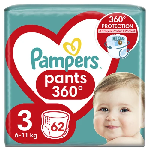 Підгузки-трусики Pampers Midi 3 6-11кг 62шт