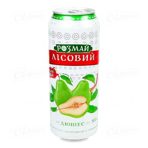 Напій «Розмай лісовий» «Дюшес» сильногазований у залізній банці, 0,5л