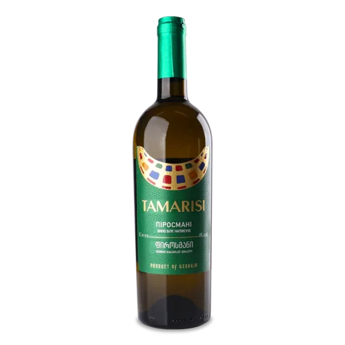 Вино Біле Напівсухе Піросмані Tamarisi, в/ґ, 0.75л, 10.5-12.5%