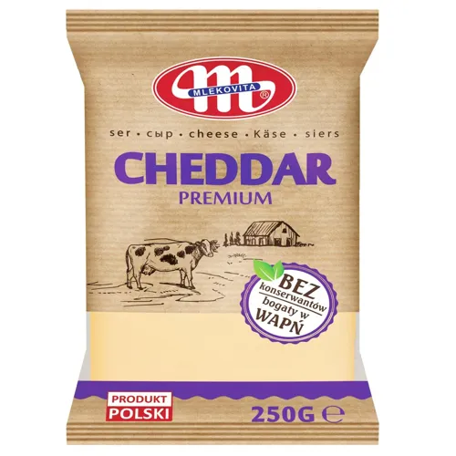 Сир ЧЕДДЕР 50% фасований Млековіта 250г