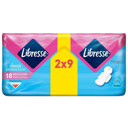 Прокладки гігієнічні Libresse Classic Protection Regular 2х9шт