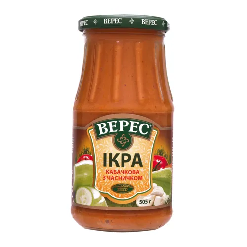 Ікра кабачкова з часником Верес с/б 505г