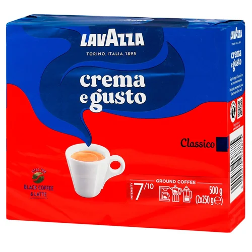 Кава Lavazza Crema e Gusto Classico мелена 2х250г
