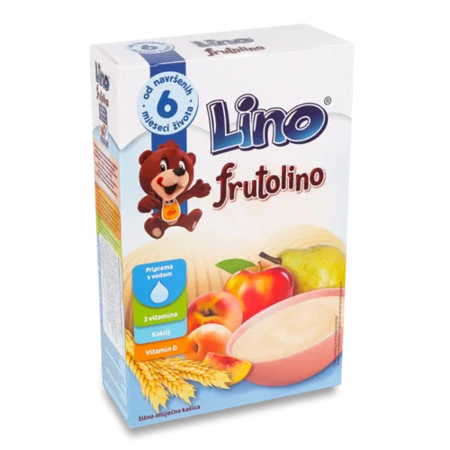Каша пшенична Lino Frutolino з молоком та фруктами