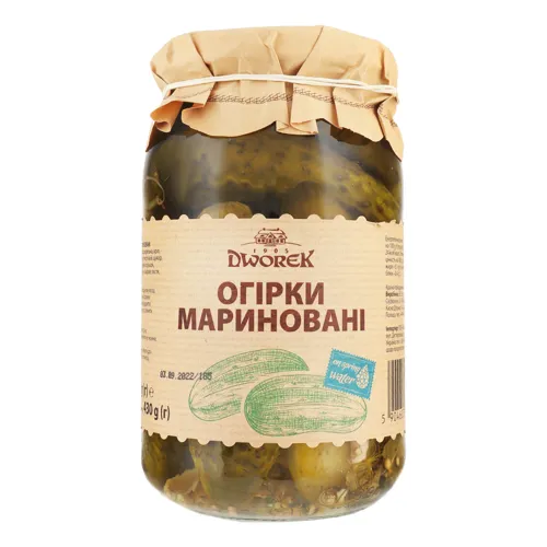 Огірки мариновані Dworek с/б 860г