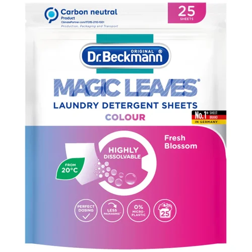 Серветки для прання Dr.Beckmann Magic Leaves для кольорових тканин 25шт