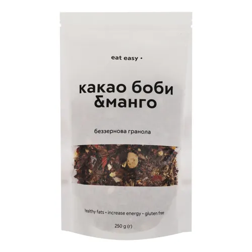 Гранола беззернова Какао боби&манго Eat Easy д/п 250г