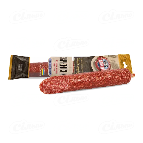 Ковбаса «Алан» «Єврейська» сиров'ялена вищого ґатунку білкозин, 1 кг