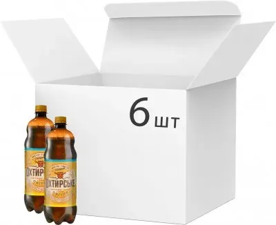 Пиво Охтирське світле фільтроване 4.4% 1л х 6 шт