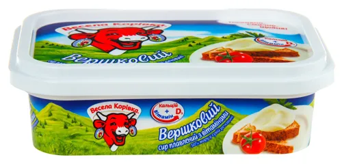 Сир 50% плавлений з вітамінами Вершковий Весела корівка п/у 180г