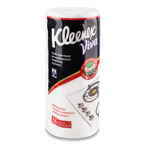 Серветки Універсальні Viva Kleenex, 56 шт, в/ґ