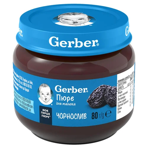 Пюре Gerber чорнослив 80г