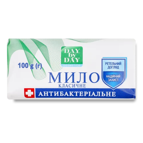 Туалетне Мило Тверде Класичне Антибактеріальне Cosmetics Day by Day, 100г