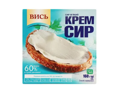 Сир-крем «Вись» м'який 60%, 160г