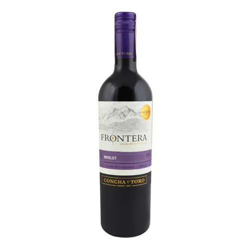 Вино 0.75л 12% червоне напівсухе Merlot Frontera пл