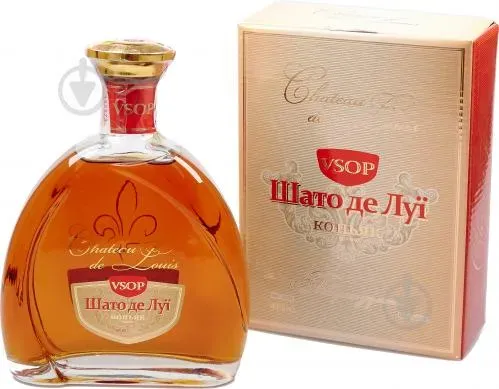 Коньяк Шато де Луи VSOP в коробці, 0,5л