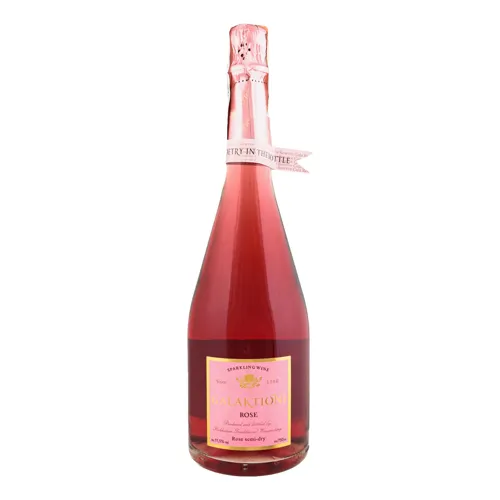 Вино ігристе 0.75л 11.5% рожеве напівсухе Rose Galaktioni пл