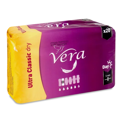 Гігієнічні Прокладки Classic Dry Ultra Vera, Вищий ґатунок, 20 шт
