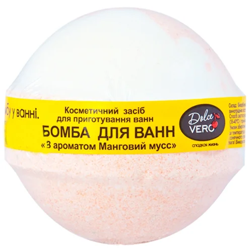 Бомба Dolce Vero для ванн манговий мус 75г