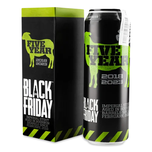 Пиво Imperial Stout Вищого Ґатунку Lakefront, 5 Років, Темне, з/б, 0.5л