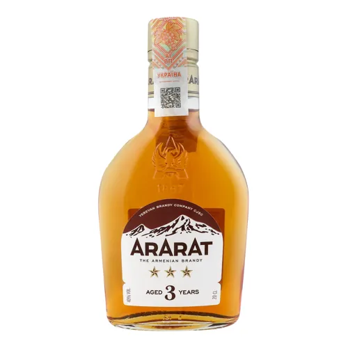 Коньяк 0.2л 40% ординарний Три зірки Ararat
