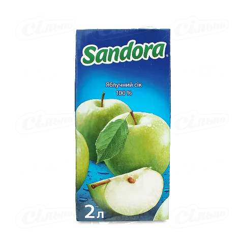 Сік яблучний Sandora, 2л