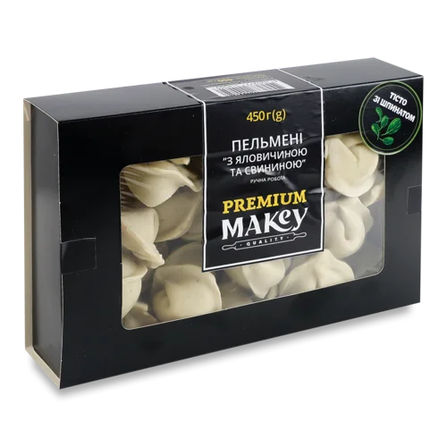 Пельмені Яловичина І Свинина Вищого Ґатунку, к/у 450г