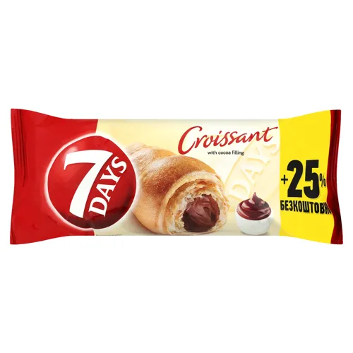 Круассан з какао начинкою 7 Days, 110г