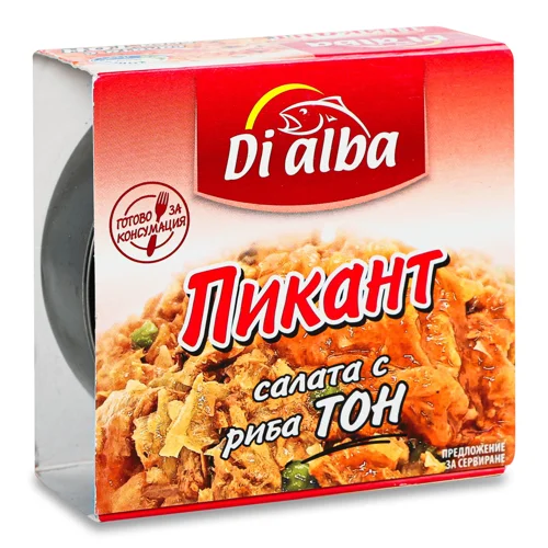 Салат Di Alba із тунцем пікант 170г