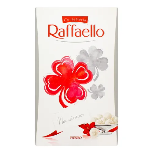 Цукерки у кокосовій стружці з цілим мигдальним горіхом Raffaello 80г