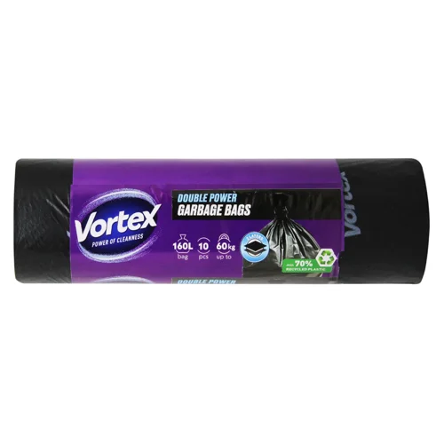 Пакети для сміття  Vortex МАХ Thor двошарові 160л 10шт