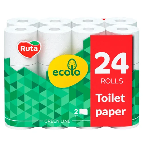 Туалетний папір Ruta Ecolo 2-шаровий 24шт