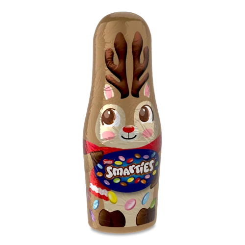 Фігура З Молочного Шоколаду Наповнена Драже Smarties, Вкрите Хрумкою Цукровою Глазур'ю, 18.7г