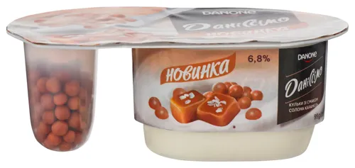 Йогурт 6.8% з кульками Солона карамель Даніссімо ст 99г