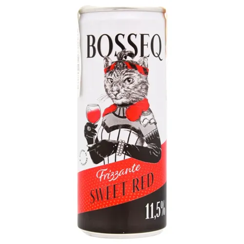 Вино ігристе Bosseq Sweet Red червоне солодке 11,5% 0,25л