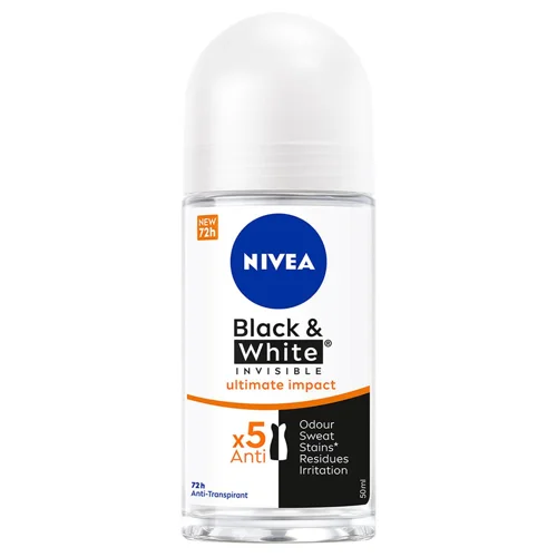 Антиперспірант кульковий Nivea Black&White Invisible Ultimate Impact 50мл