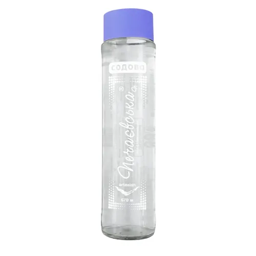 Напій безалкогольний «Содова» безкалорійний, на основі мінеральної води Печаєвська, середньогазована, 0,5л скляна пляшка.