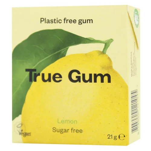 Жувальна гумка True Gum зі смаком лимону без цукру 21г