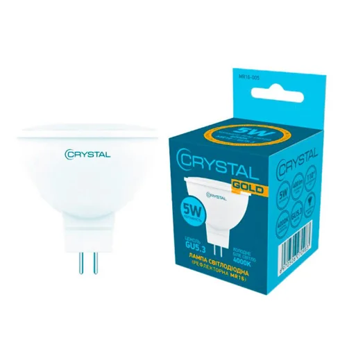 Лампа Crystal Gold LED MR16 5W GU5.3 4000K