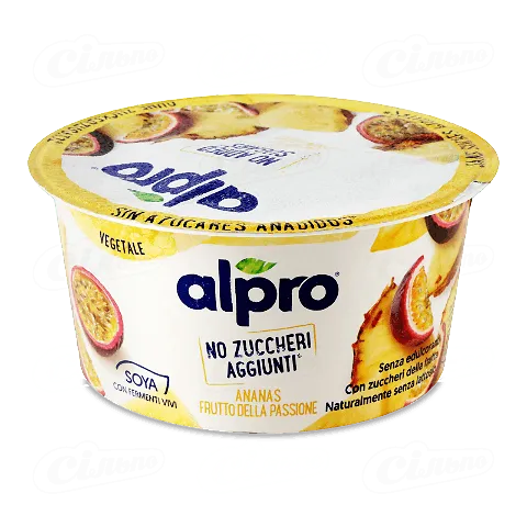 Продукт Alpro соєвий фермент ананас маракуйя, 135г