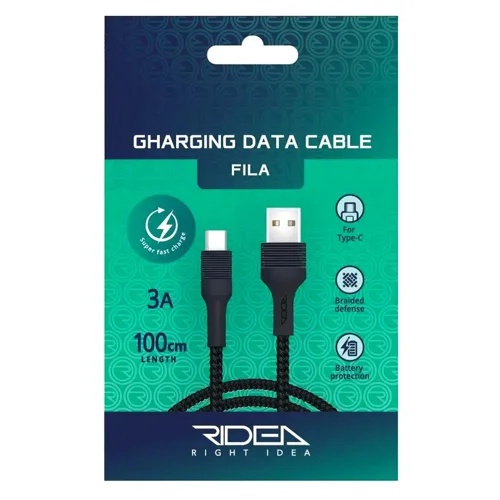Кабель USB Ridea Fila Type-C 3A RC-M122 black