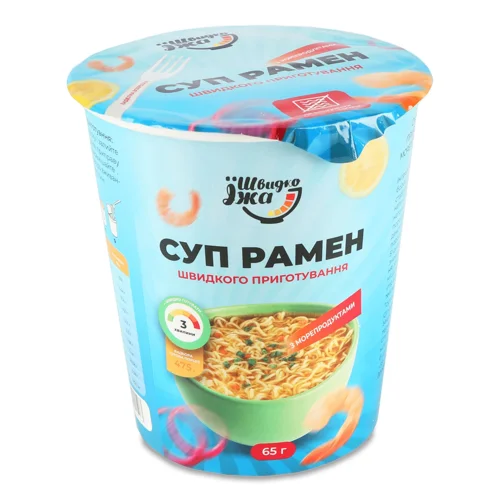 Локшина Швидко Їжа швидкого приготування морепродукти,65г