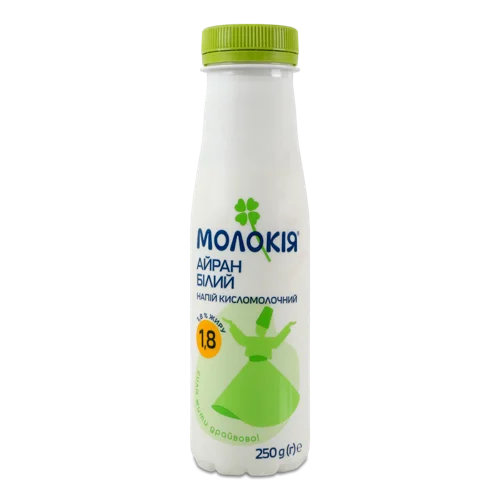 Айран Натуральний 1.8% Білий Молокія, п/пл, 250 г