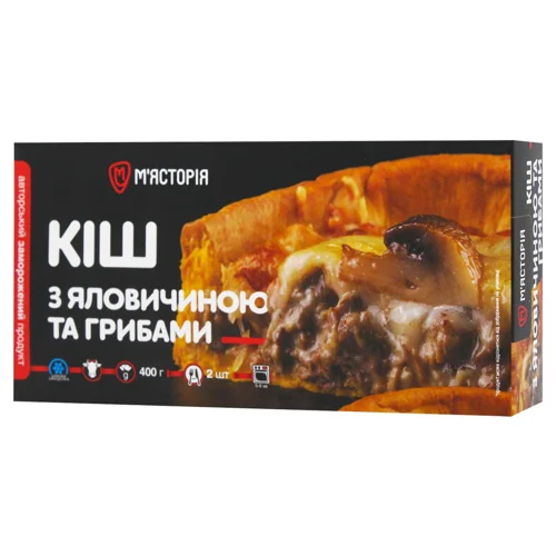 Кіш М'ясторія з яловичиною та грибами заморожений 400г