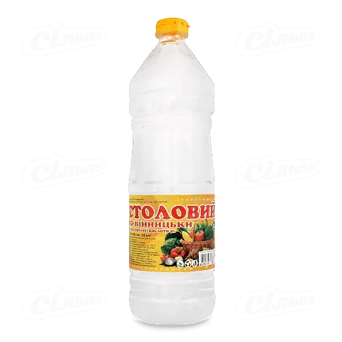 Розчин оцтової кислоти столовий 9%, 1л