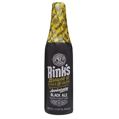 Пиво Rink's Anniversary Black ale темне 4,2% 0,33л