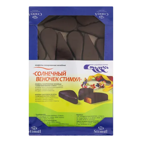 Цукерки глазуровані желейні Сонячний віночок Стимул 800г